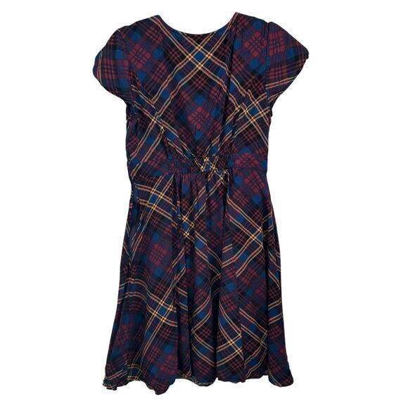 ModCloth Plaid Button-Front Fit & Flare Dress – Vintage Style, Size‎ L - Picture 4 of 9